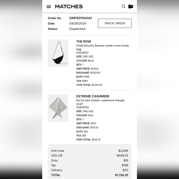 The Row small slouchy banana suede crossbody bag - Picture 4 of 4